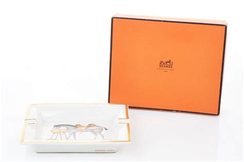 hermes porcelain ashtray collections|hermes silver ashtray.